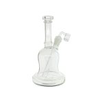 Clear Dab Rig With Bitsy Bell Shape And Removable Downstem