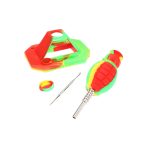 Silicone Grenade Dab Straw Kit with with Pin Puller