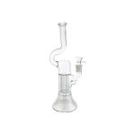 difflite - Clear Crown To Pillar Perc Glass Bong
