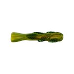 Glass Chillum Pipe - Green Ivy One Hitter