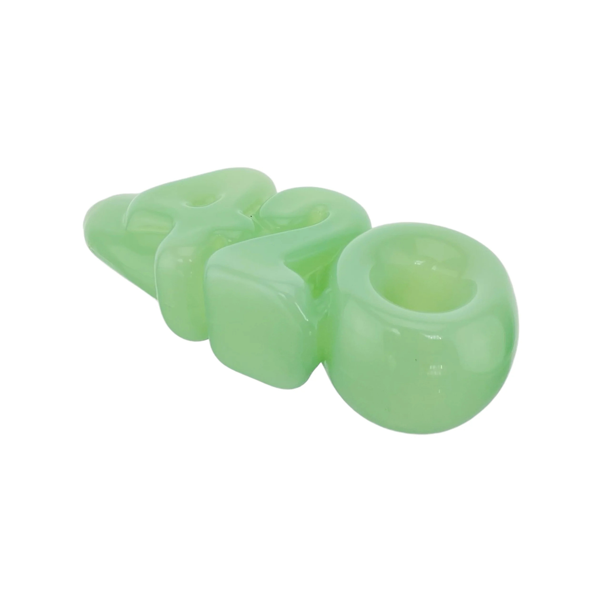 420 Green Glass Hand Pipe