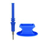 Silicone Dab Straw with Stand & Titanium Nail
