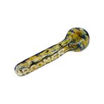 Glass Hand Pipe With Boomer On Side