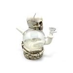 Skull Globe Head Glass Bong