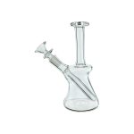 difflite - Clear Mini 10mm Water Pipe Bong With Fixed Downstem