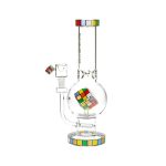 difflite Rubik's Cube Perc Bubble Base Glass Water Pipe