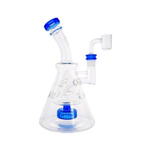 difflite - Blue Fab Beaker Base Dab Rig With Banger Hanger 14mm Fitting