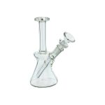 difflite - Clear Mini 10mm Water Pipe Bong With Fixed Downstem